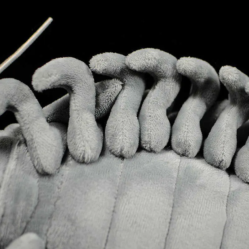 Meerestier Riesenisopod Realistisches Stofftier Spielzeug Weiches Bathynomus Giganteus Krebstiere Plüschtier 30 cm lang Q0727