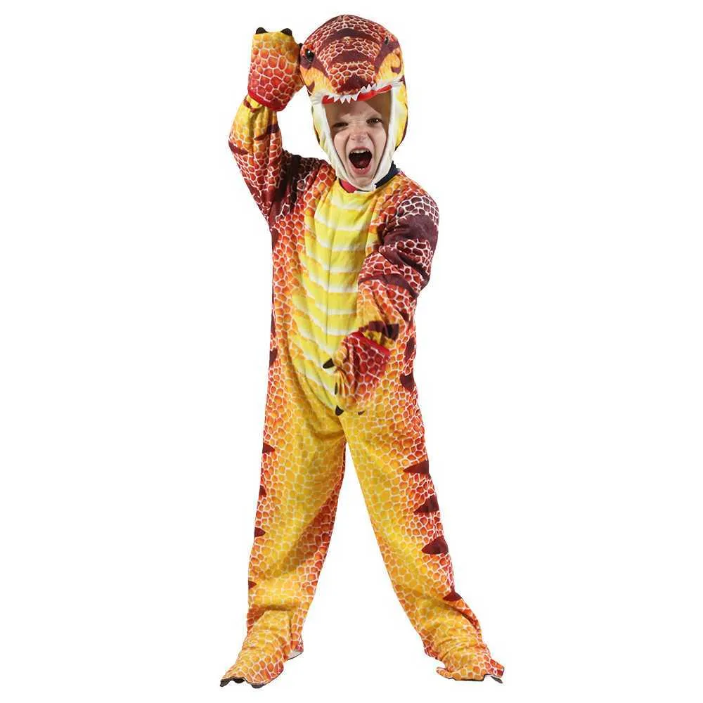 Kind Dinosaurier Cosplay Kostüm Tuch Kinder Party Halloween Kostüme Karneval Kleid für Kinder Jungen Mädchen Rolle Spielen Anzug Q0910