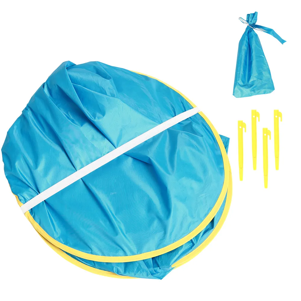 Baby Beach Tält Barn Vattentät Pop Up Sun Awning UV-Skyddande Solskäcker med Pool Kid Outdoor Camping Sunshade FTN007