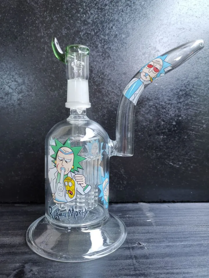 Recycler Dab Rigs Pipes À Tabac Verre Épais Bongs À Eau Fumer Cire Pipe À Eau Narguilés Accessoires Avec Dôme À Ongles En Verre cheechshop vente