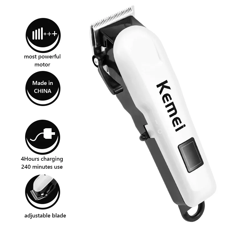 Electric Hair Cutting Machine Cordless Barber Shop Clipper Professional Rechargeable Trimmer For Men Adjustable 220216