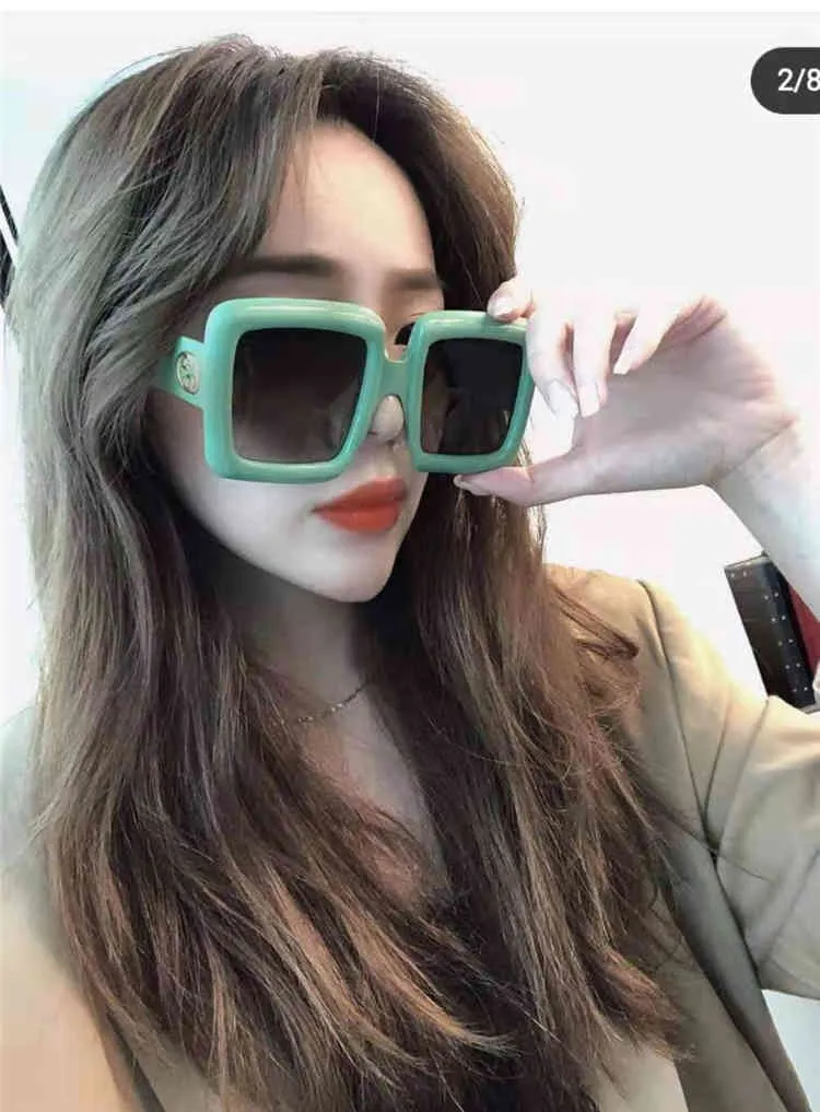 2022 Factory Whole High Quality square large frame sunglasses Fashion ins net red same Sunglasses men and women gg0783s276q