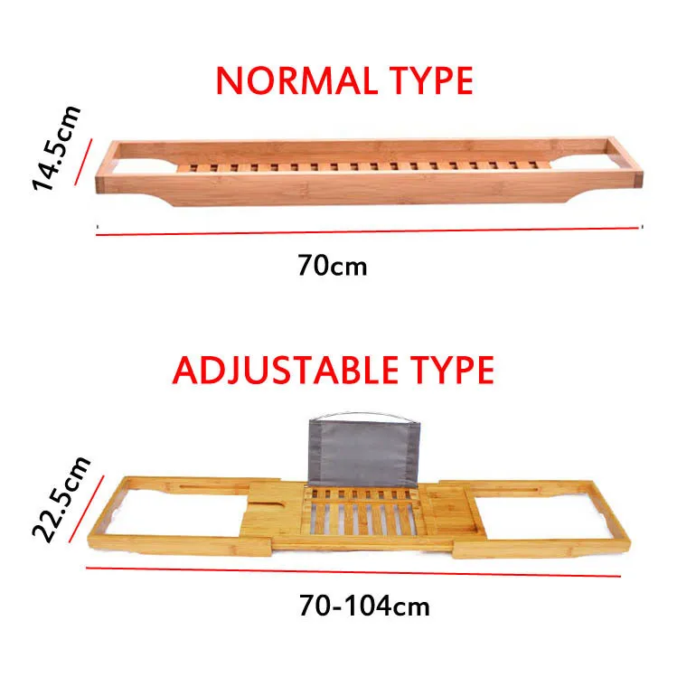 Houten badkuiplade verstelbare badkamer organizer leesrek tablethouder mobiele telefoon wijnglas luxe plezier y200429