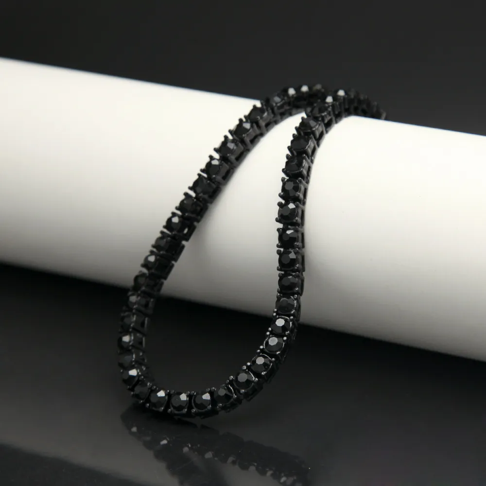 Мужчины хип -хоп ювелирные изделия 5 -миллиметровые круглое браслет из такого рода Bling Bracelet Tenns Золотое серебро 7 -дюймовый 8 -дюймовый симулятор Dimonds Bracles Braceles7655587