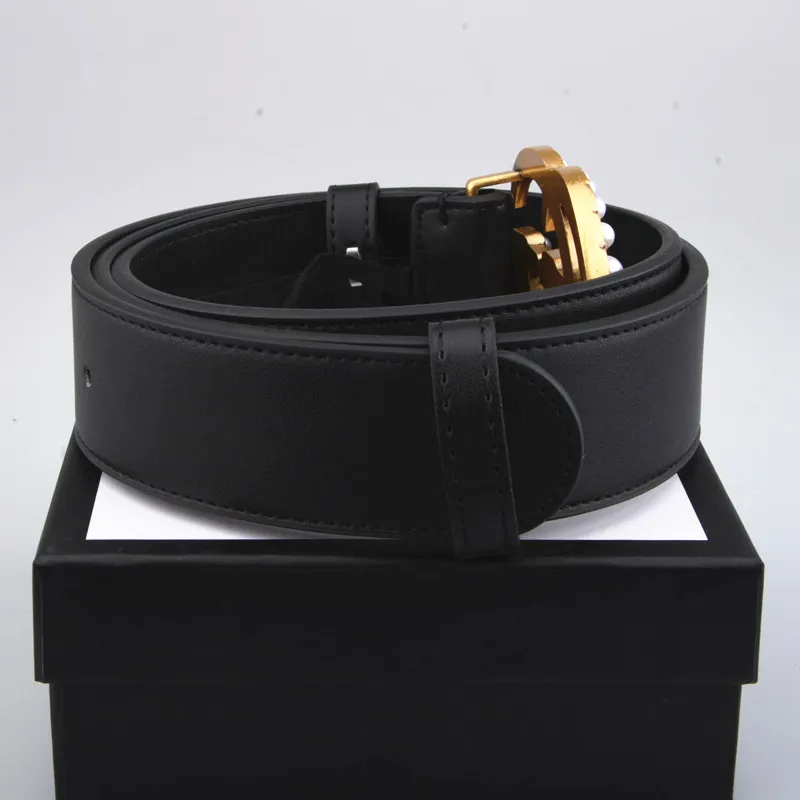 -venta de cinturón de cuero de alta calidad para hombres y mujeres, hebilla dorada, hebilla plateada, cinturones negros, entrega con caja 25585222z