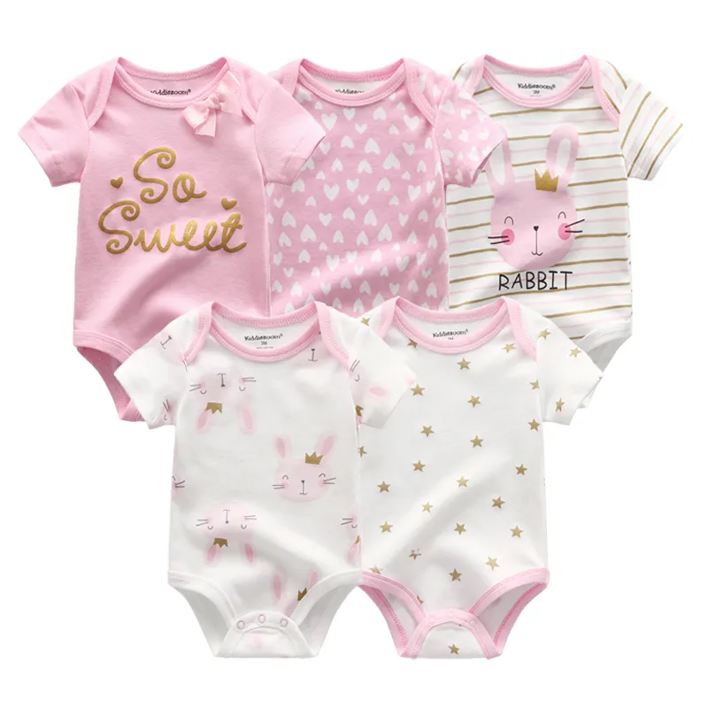 2021 unissex 5 pçs roupas da menina do bebê algodão bodysuits bebê recém-nascido roupas do menino dos desenhos animados imprimir meninas roupas de bebê ropa bebe 2103177378166