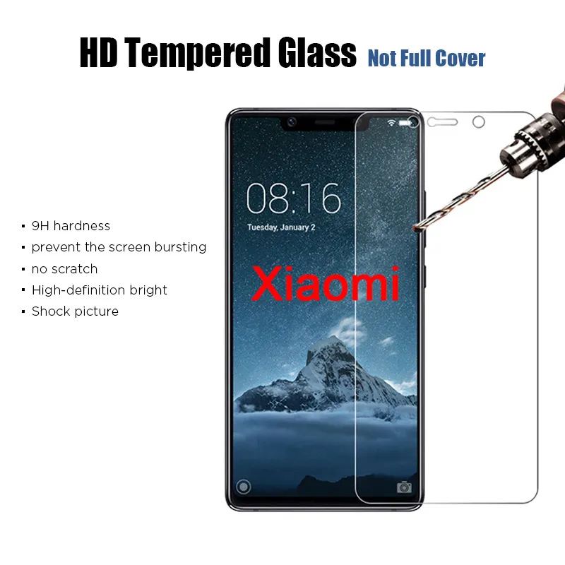 Screen Protector For Xiaomi Mi 11 10T 9T 8 ultra lite Pro 5G Tempered Glass For 11i Note 10 6 5S 5C SE