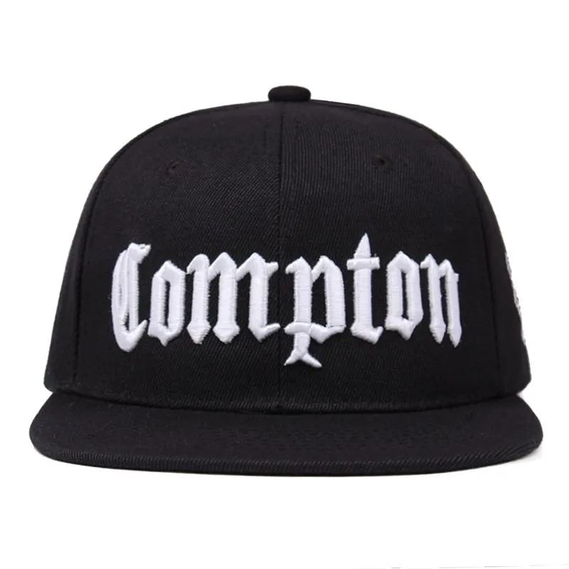 Бейсбольные кепки высокого качества с вышивкой Комптона, бейсболка в стиле хип-хоп, модная спортивная шапка на плоской подошве для унисекс, регулируемые шляпы для папы267C