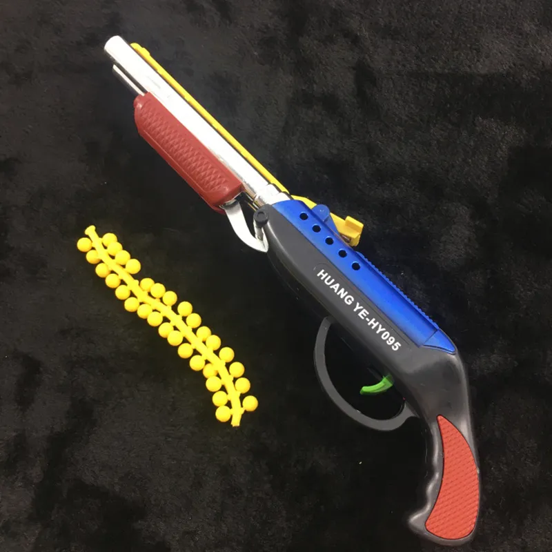 Spielzeugpistolen BB Pistole Revolver Manuelles Abfeuern Scharfschützenpistole Kunststoffmodell Kinderspielzeug als Geschenk