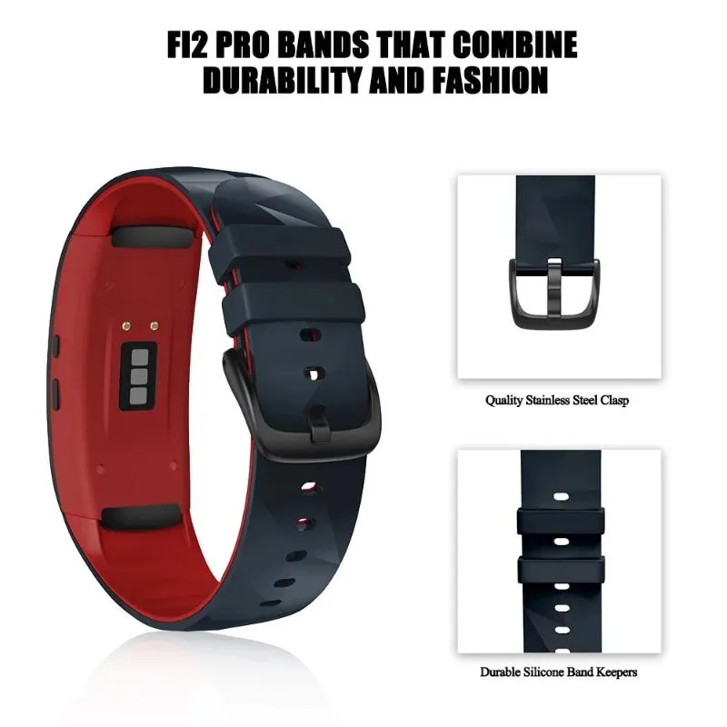 Bandas de reloj Banda de silicona para Gear Fit 2 Pro Fitness Reemplazo Correa de muñeca Fit2 SM-R360 Pulsera Pulsera2811