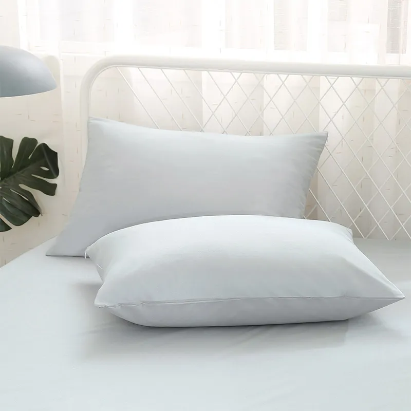Funda de almohada Fundas de almohada impermeables 50x70 Microfibra Playa Funda de almohada a prueba de sudor Cama Bug Transpirable Y200104