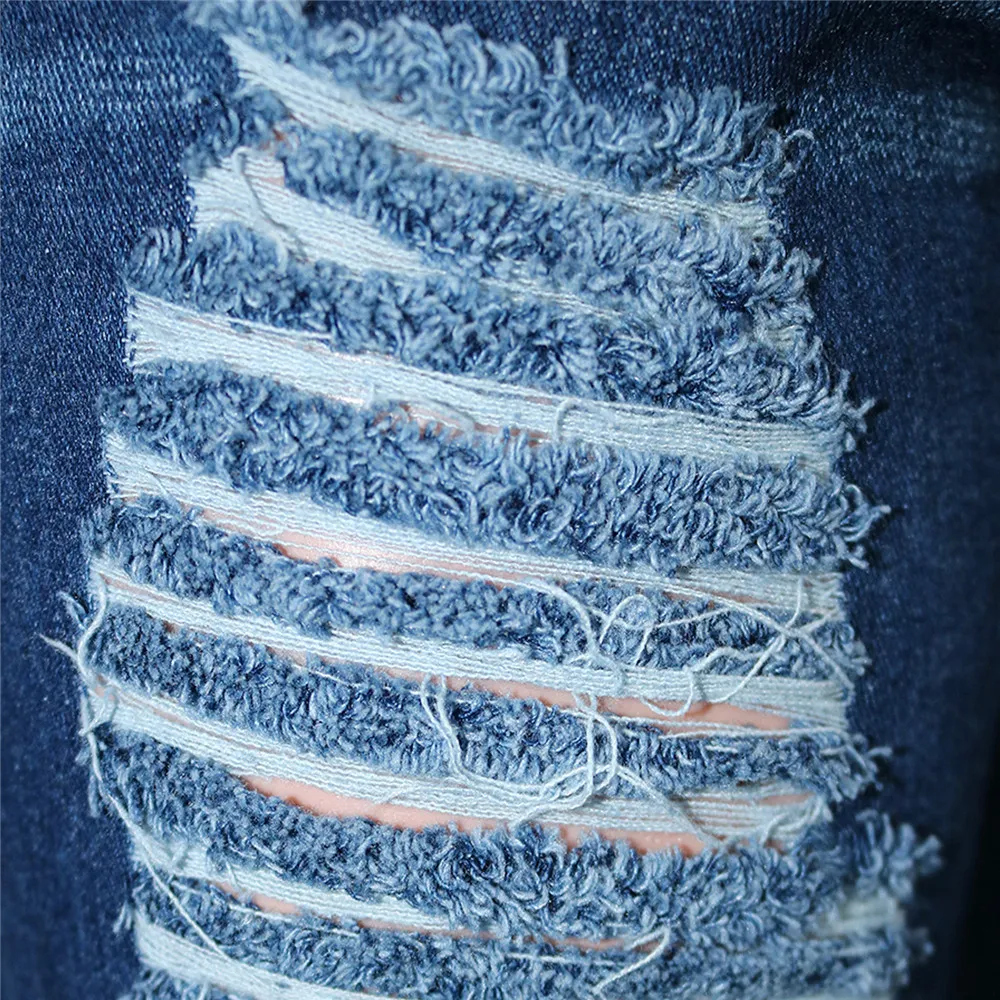Tsuretobe déchiré pour femmes gland patchwork évasé frange taille haute vintage cloche bas jeans pantalons de mode 210302