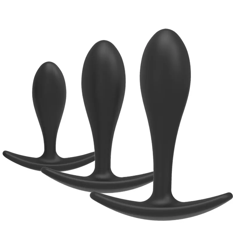 Massagem gota de água anal picada de silicone de massagem estimulador de plugue sexual brinquel