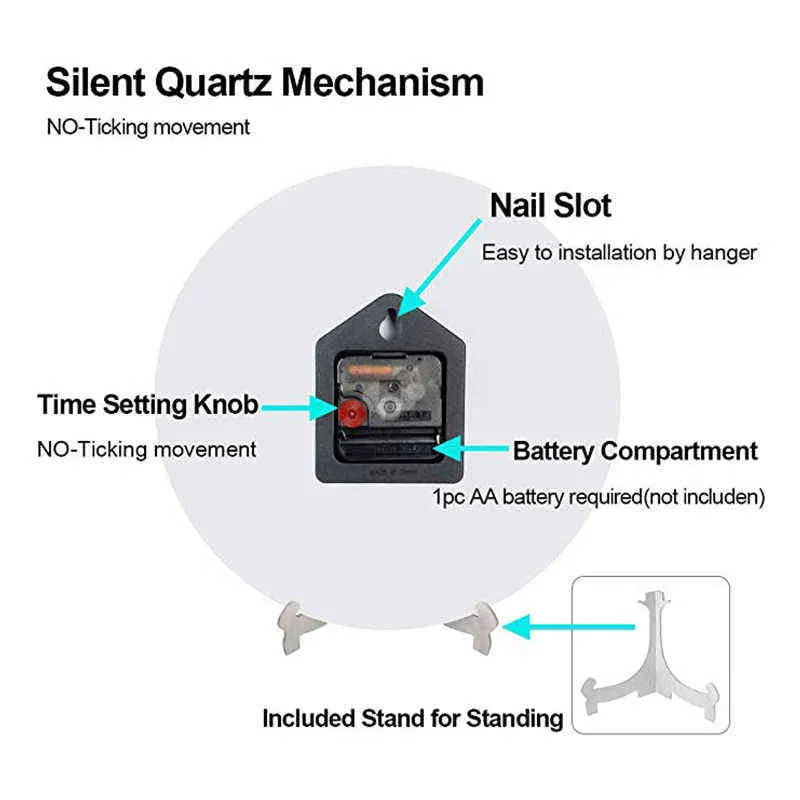 Personnalisez votre propre horloge murale ronde silencieuse à piles montre murale silencieuse sans tic-tac de haute qualité sur mesure horloge de décoration intérieure 211110
