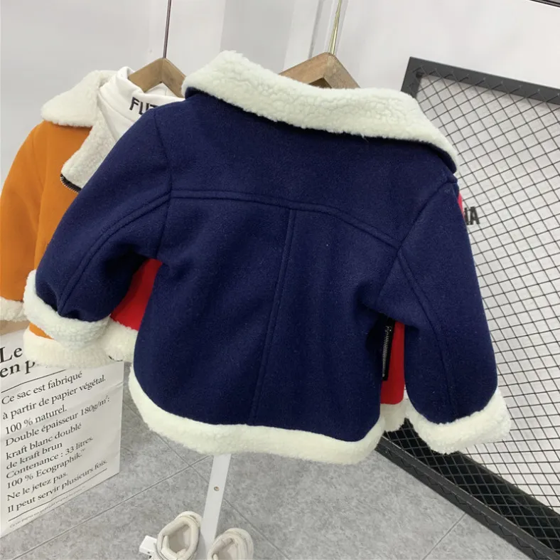 Outono inverno moda grossa jaqueta crianças meninos meninas algodão esporte casaco toddler traje casual roupas infantil crianças sportswear