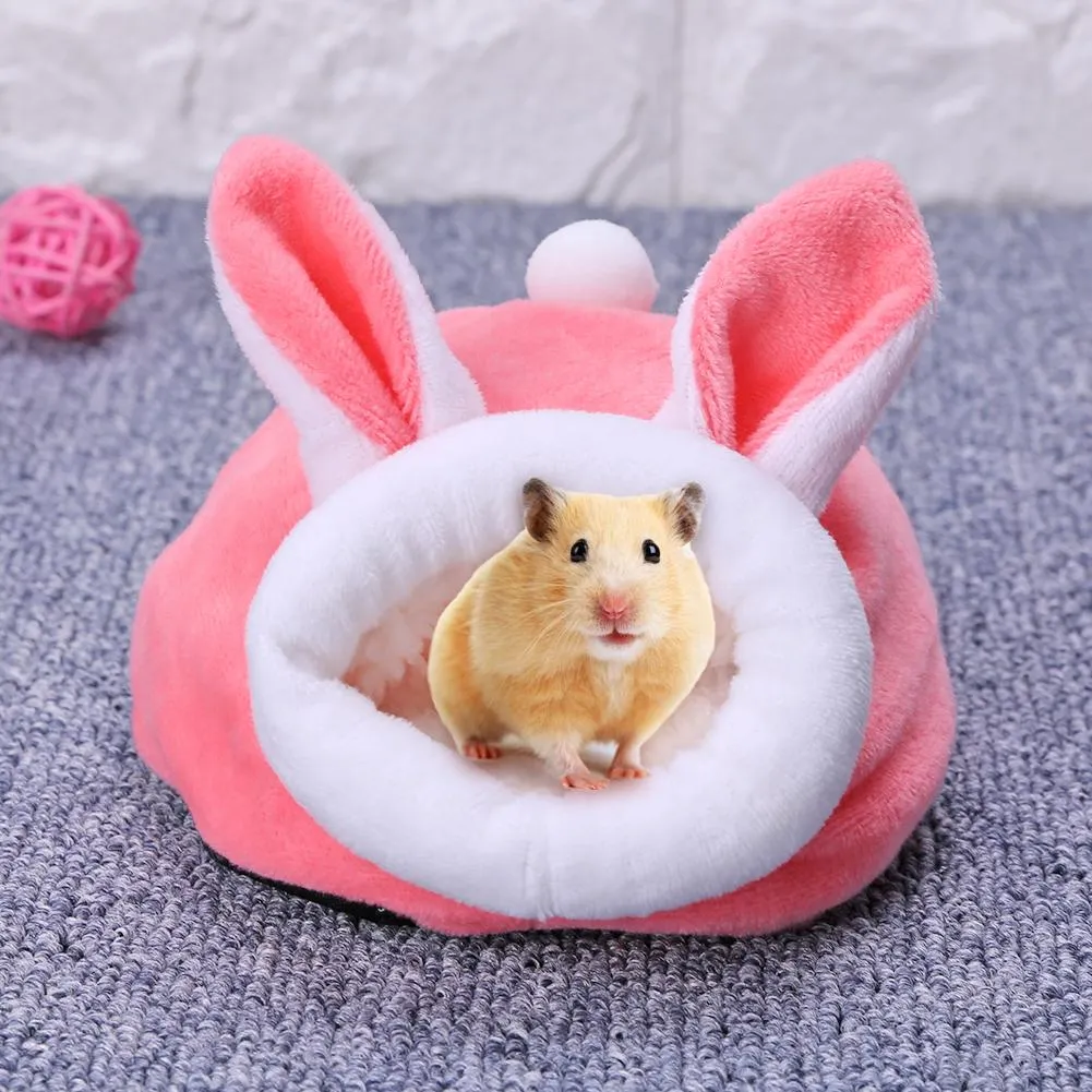 Hamster Cage Maison Cochon d'Inde Accessoires Coton Nid Chaud Lits Pour Petits Animaux Cave Fournitures Pour Animaux Souris Nid De Rat