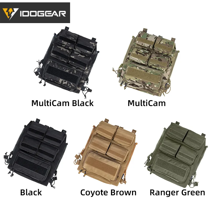 Idogear Tactical сумка сумка на молнии на панели модульный рюкзак для пластины W / MAG AVS JPC2.0 CPC жилет 3573 220218