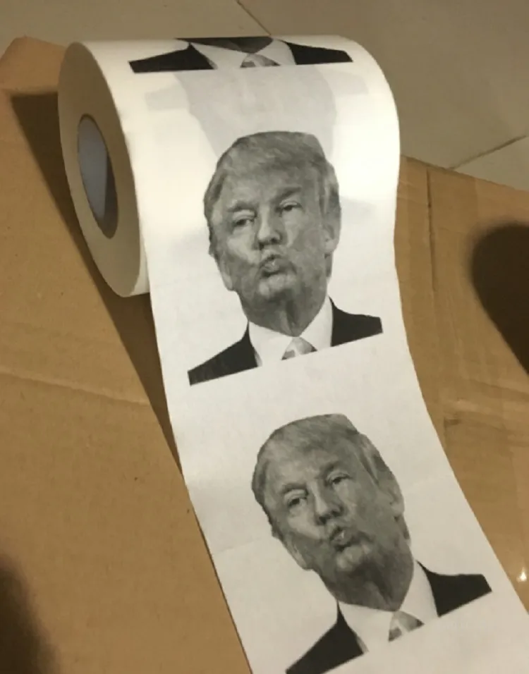 Trump papier toilette 2024 élection américaine fournitures d'élection présidentielle papier toilette du président fournitures pour la maison 4 style expédition maritime T2I52143