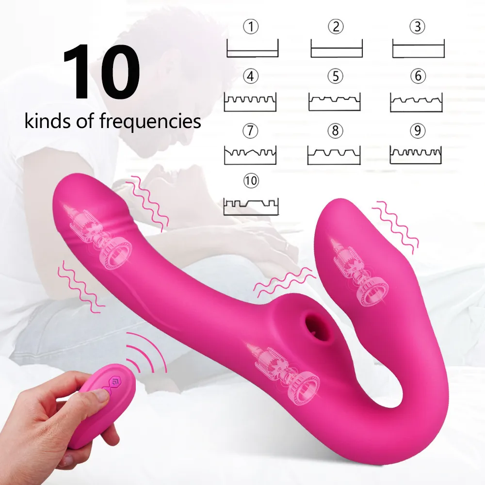 Umschnalldildo für Frauen, Klitoris-Saugen, Vibrator, Sauger, Klitoris-Stimulator, Anal, sexy Spielzeug, Erwachsene, 18 Jahre, Paar, Lesben