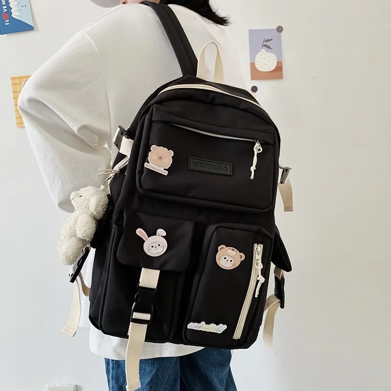 Mulcanocket Women Preppy Style Sackepack étudiant Cute Schoolbag pour adolescents Kawaii Girls ordinateur portable sac à dos féminin Bag du livre de voyage 25376603