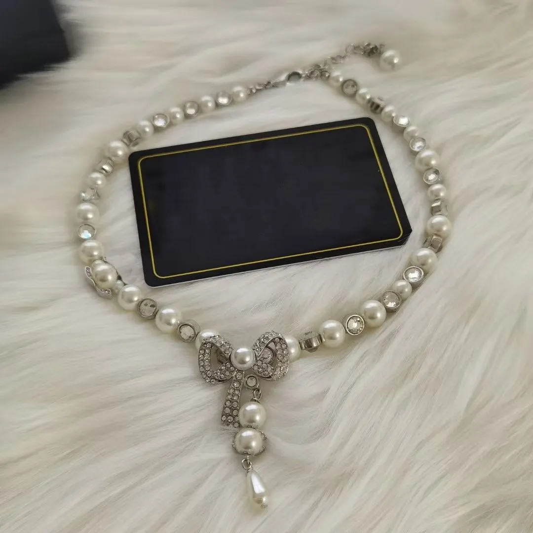 Perle di lusso con diamanti di alta qualità Collane con ciondolo donna produttori di stile classico marchio di design vintage popolare232n