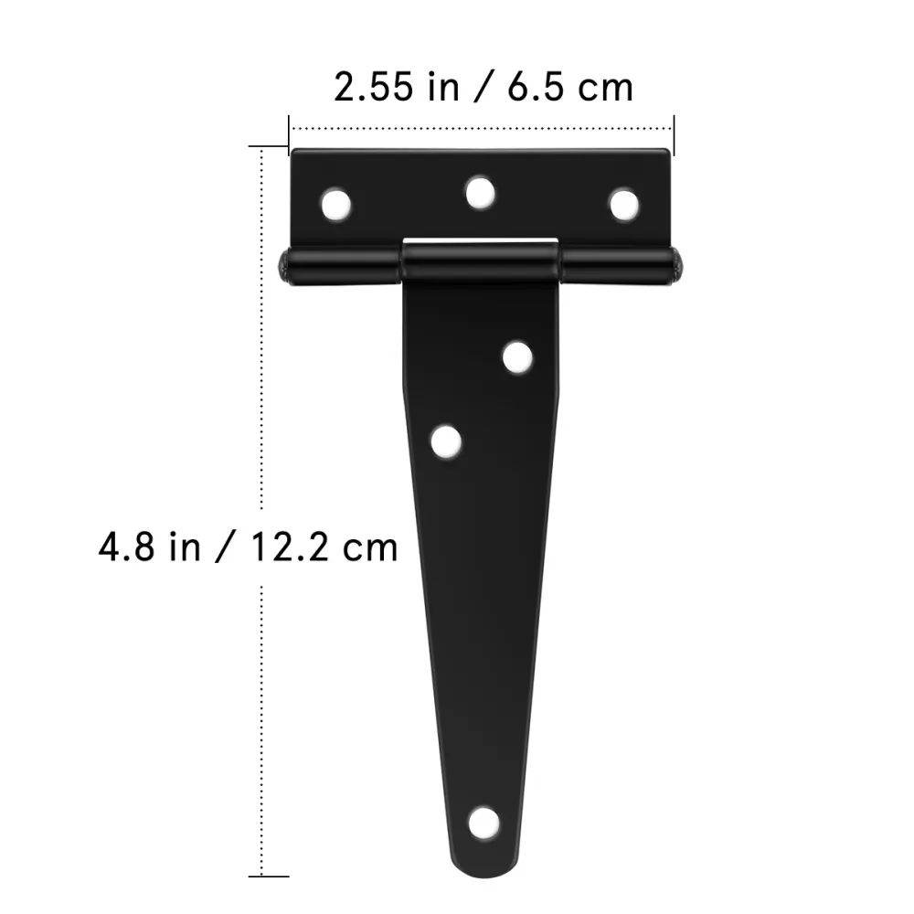 Charnières en forme de 4 pouces, charnières de porte durables et résistantes, meubles de charnière de porte pour salon, chambre à coucher