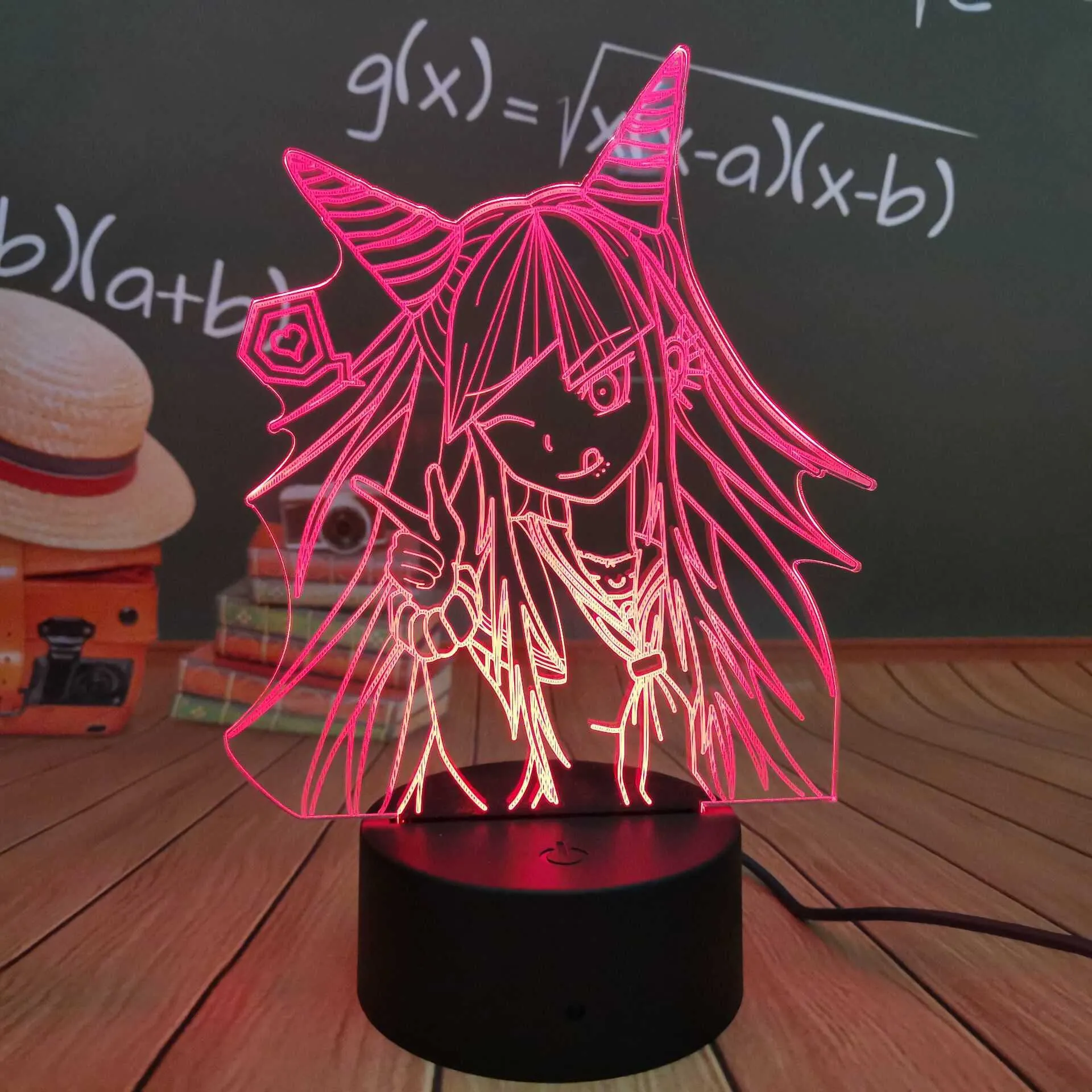 アニメ3DナイトライトダンガンロンパV3殺害ハーモニーゲームランプベッドルーム装飾のためのコキチオマ