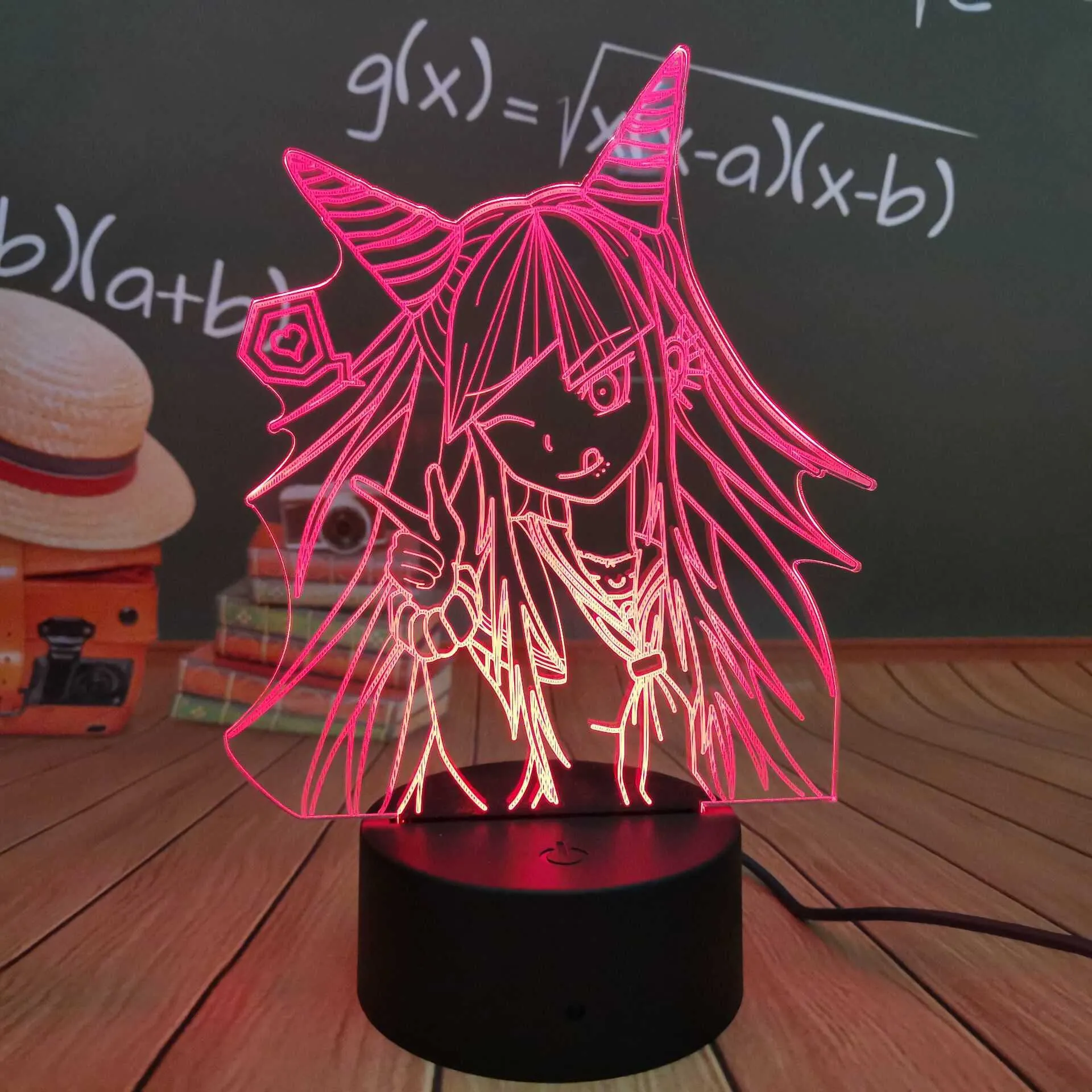 Anime 3d Night Light Danganronpa V3 Killing Harmony Game Lamp Kokichi Oma för sovrum Dekor Kids Gift Kokichi Oma Light Y0910