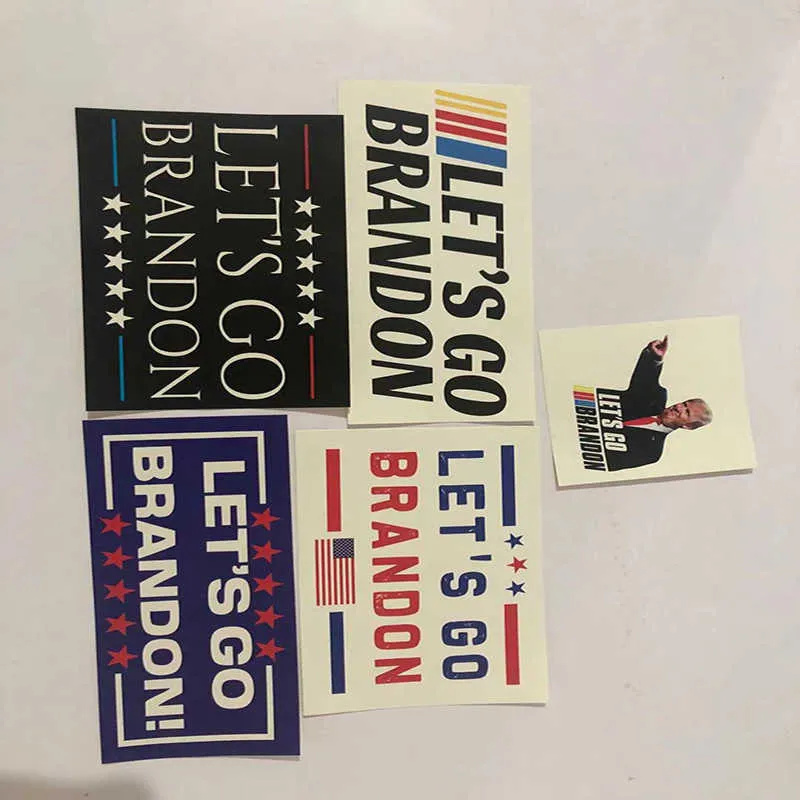Gitelim Brandon Sticker Araba Kamyon Tampon Vinil Çıkartması FJB Sloganı FCK Anti Joe Biden Sahne Çıkartmaları Windows Su Bardakları Trump 2024 Kağıt Çıkartmalar G806JZU
