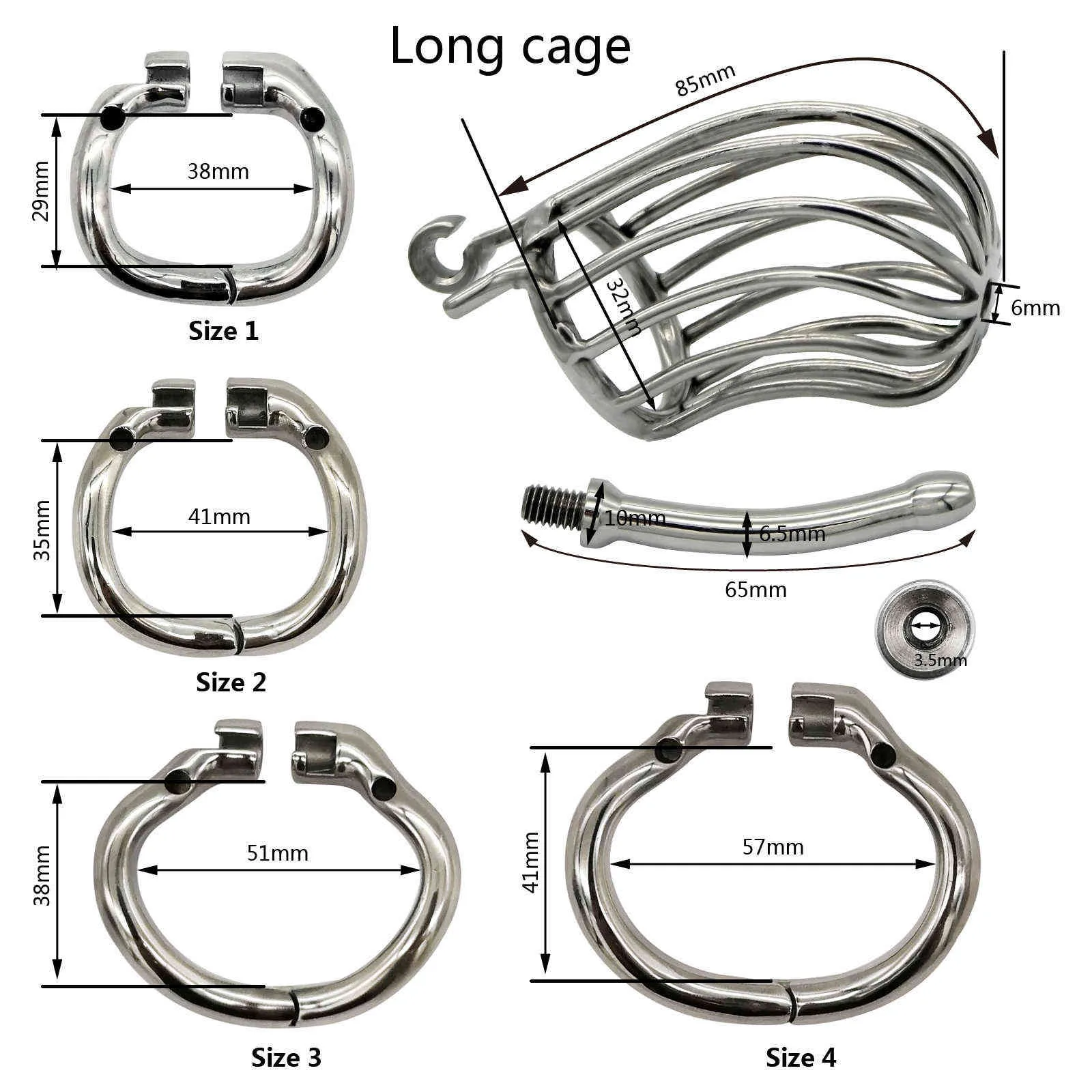 NXY Cockrings Ergonomic Stainless Steel Stealth Lock Male Chastity Device Cock Cage Penis Lock Cock Ring Chastity Belt S095 1124