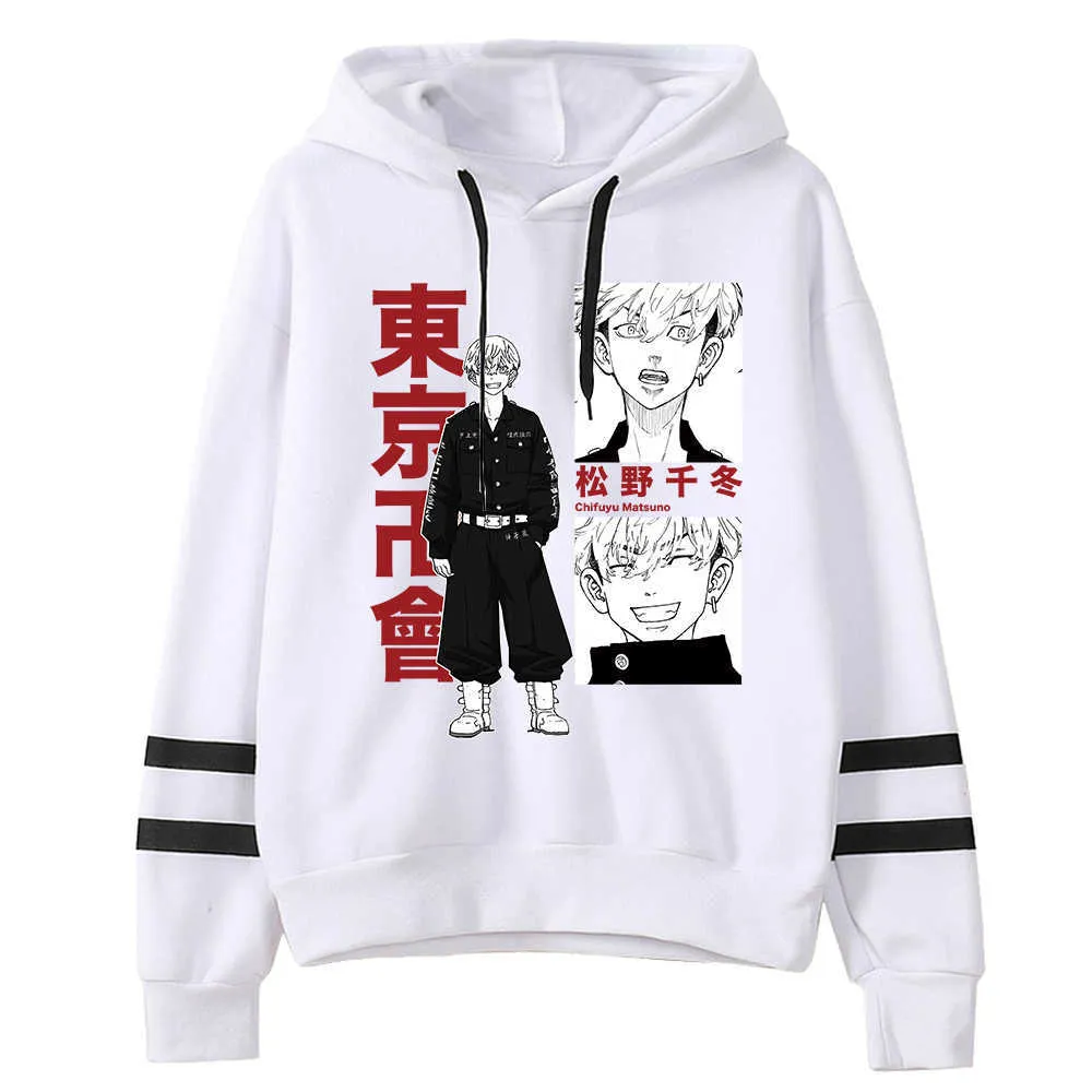 Anime Tokyo Revengers Hoodies Fashion Men Women Sweatshirts Casual Hooded Harajuku Sportswear Hoodies H0910