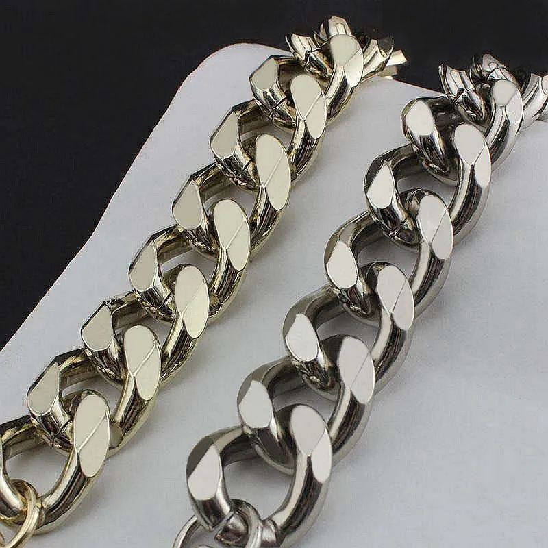 Accessori parti di borse Argento Oro Nero 20-40 cm Tracolla a catena in alluminio Maniglie borse Cinghie di ricambio borse fai-da-te272Z