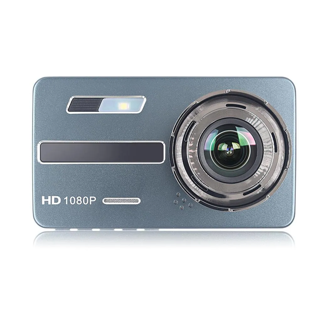 자동차 DVR 카메라 4inch 풀 HD 1080P 드라이브 비디오 레코더 등록자 자동 대시 보드 듀얼 Dashcam 블랙 DVR 상자