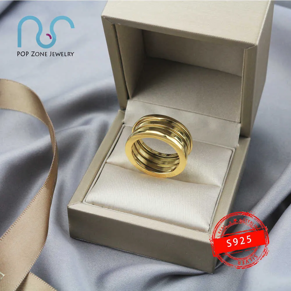 S925 Marka srebrnego pierścienia Sterling Zero Pierścień Spring Pierścień Luksusowe oryginalne modne przyjęcie rocznicowe dla kobiet miłośnicy z 2109242729692