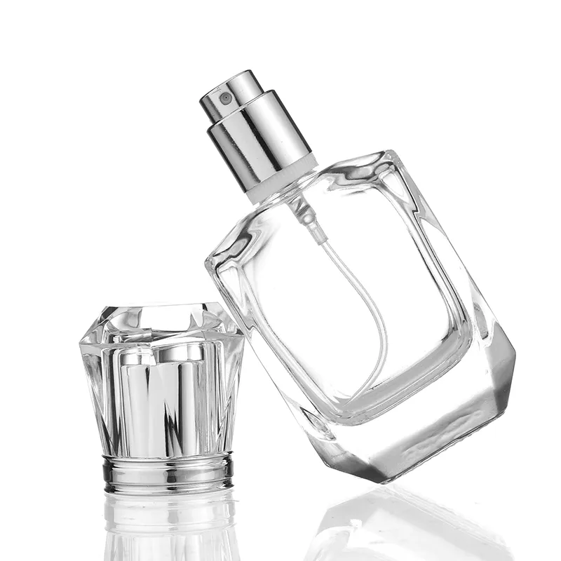 30 ml bouteille de parfum en verre transparent vaporisateur épais cosmétique s emballage de parfum vide