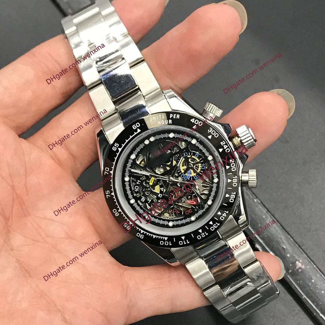 Relógios masculinos de alta qualidade 40mm 2813 relógios esportivos Montre De Luxe Movimento Automático Relógios de pulso Cerâmica Moldura Aço 316L Sem cronógrafo