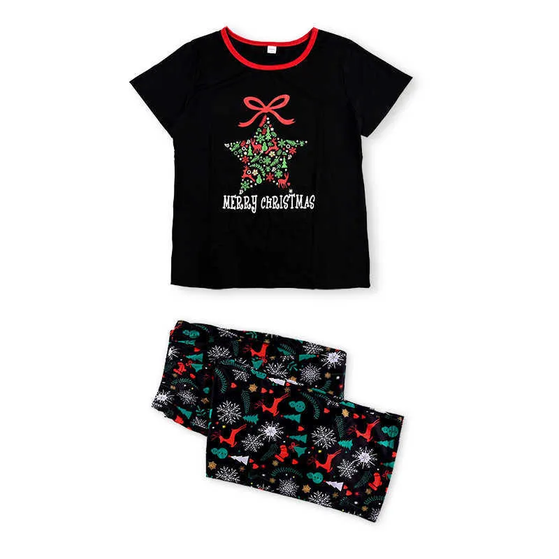 Palavras-chave urso líder christmas familing outfits desenhos animados impressão pai mamãe mamãe filha