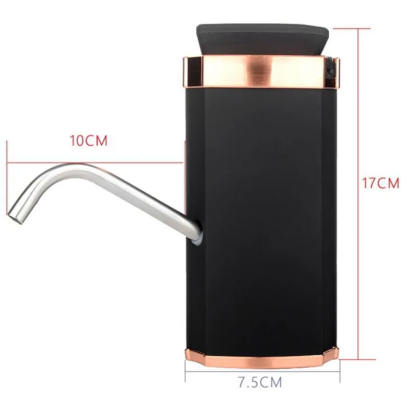 Elektrische fles emmer water dispenser pomp 5 gallon USB draadloos draagbaar automatisch pompen voor thuiskantoor drink water2621