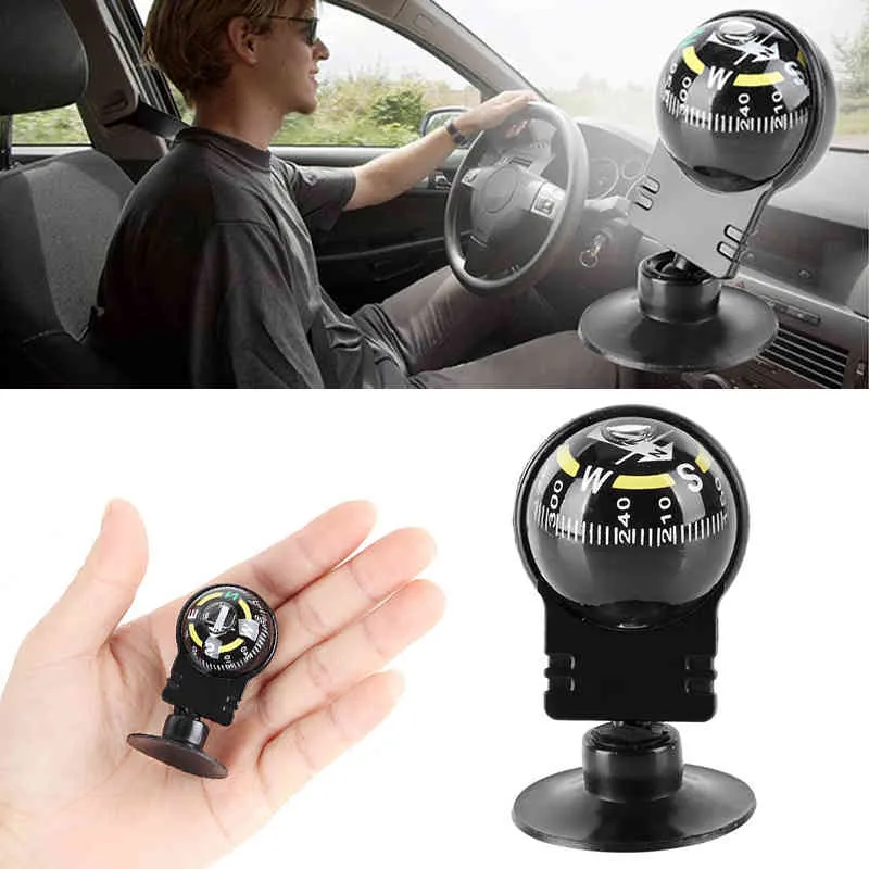360 градусов вращения водонепроницаемый автомобиль навигация в форме автомобиля внутренние украшения направляющие мяч компас