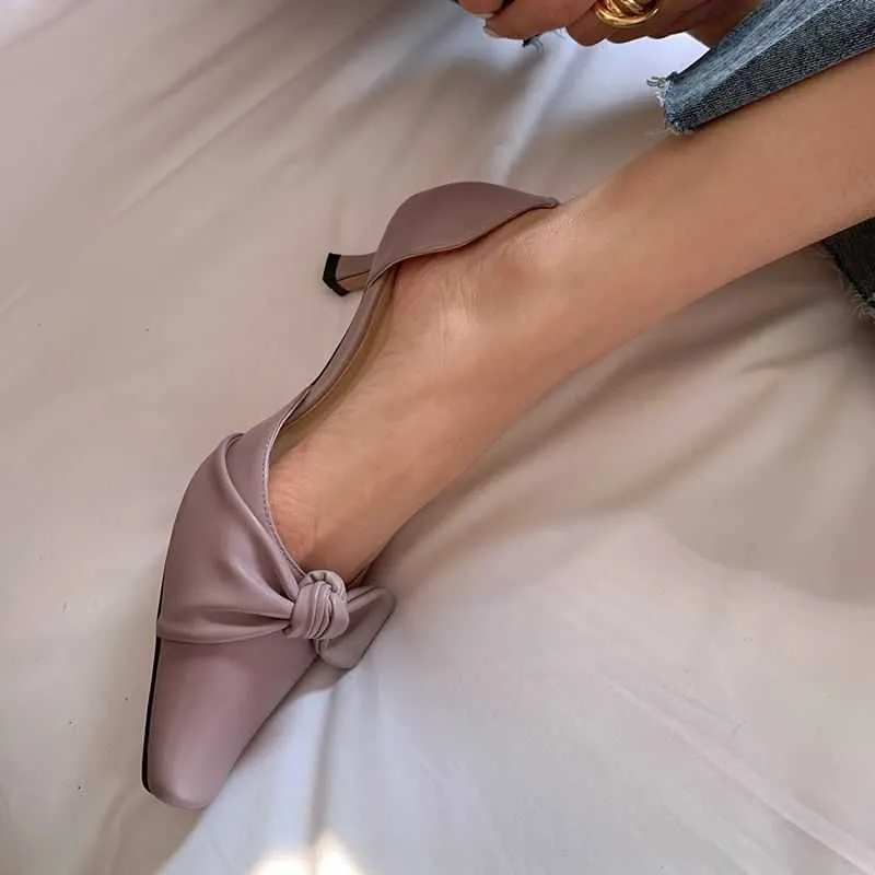 ALLBITEFO bow design vera pelle donna tacchi scarpe tacchi a spillo gattino moda estate sexy scarpe tacco alto tacchi alti 210611