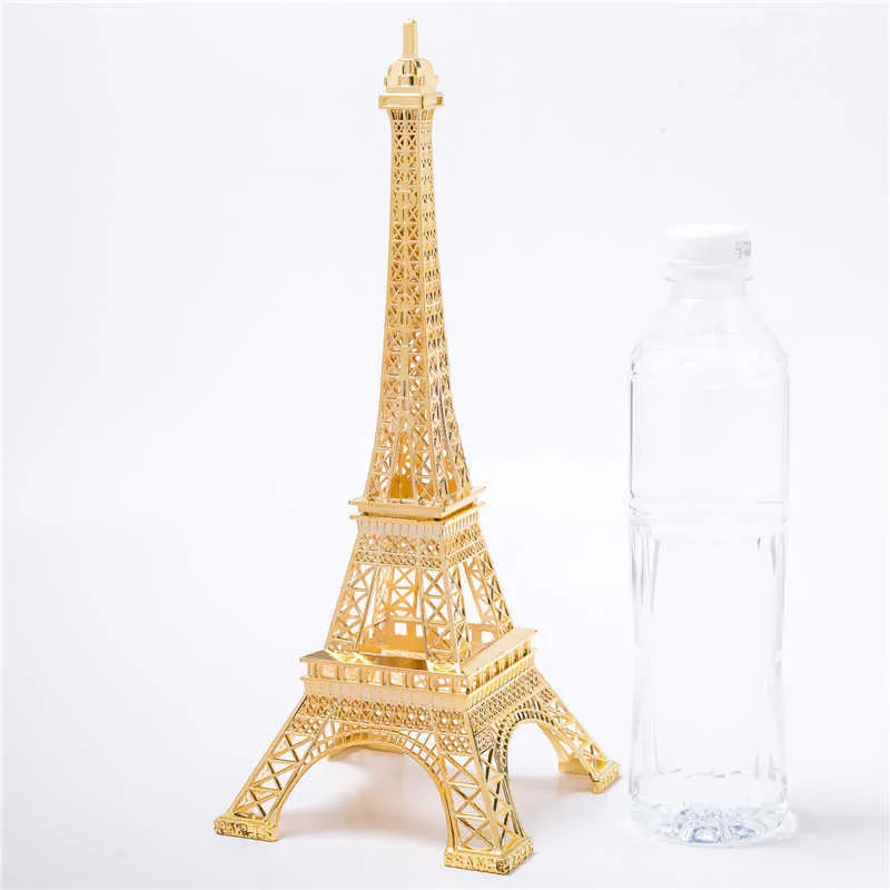Gold Eiffel Tower Decor Zink Eloy Home Decoration Improvement Gift Decorative Wine Cabinet X07104980461