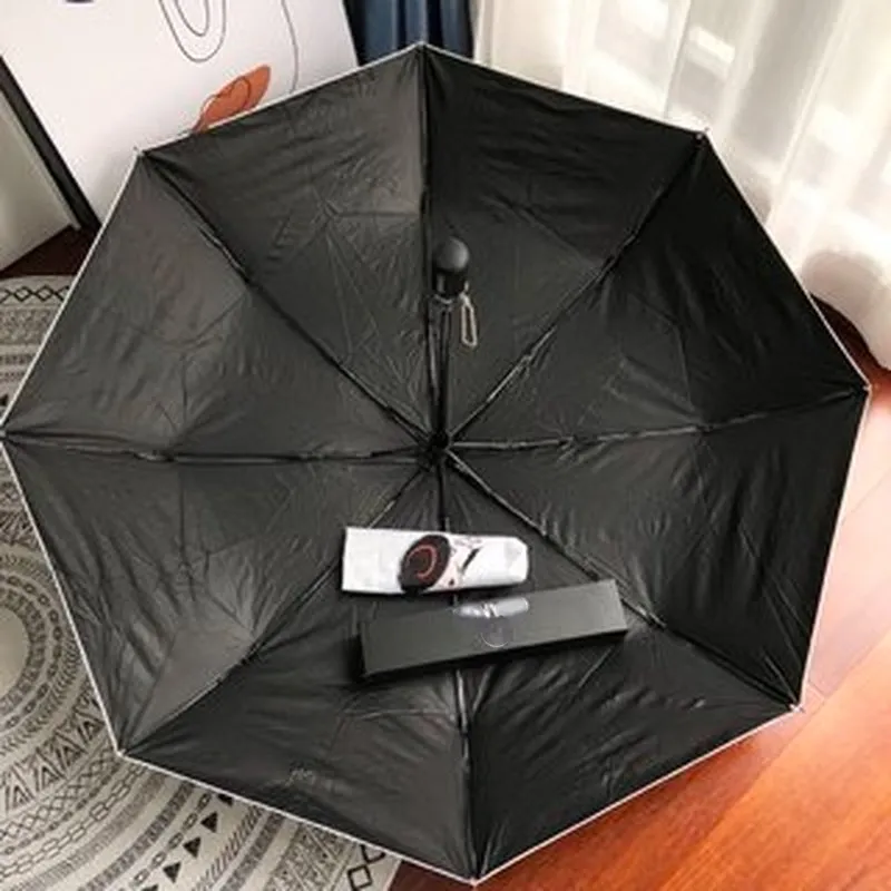 Ombrello di lusso più nuovo stampato Ombrelli parasole pieghevoli completamente automatici con protezione solare