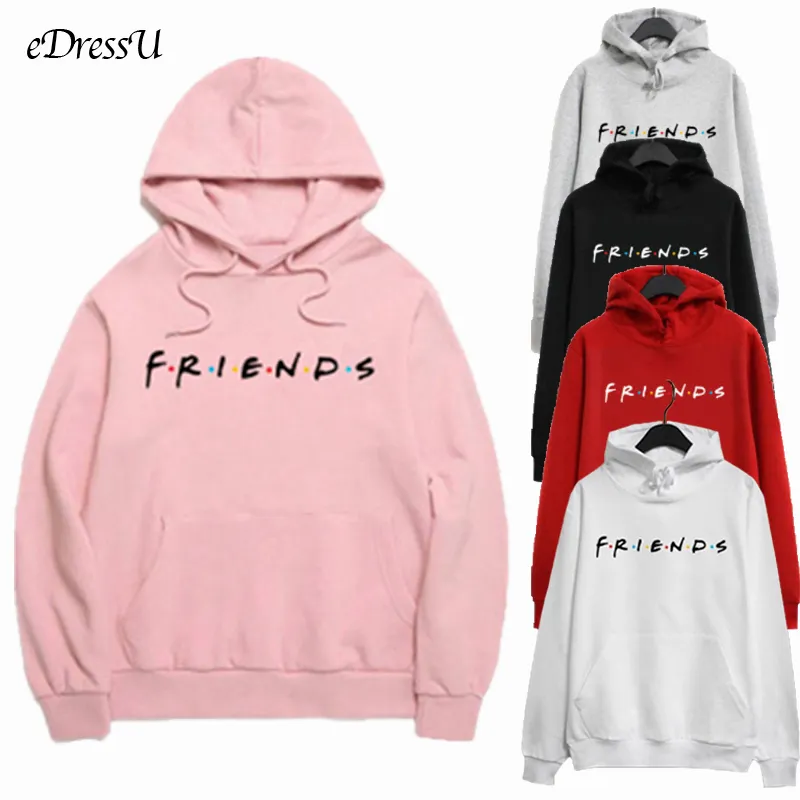 Sweats à capuche pour femmes Best Friends Sweatshirt Oversize Pull Kawaii Fleece Harajuku Lâche Casual Sweat à capuche blanc Chemise coréenne FJ-32165 201204