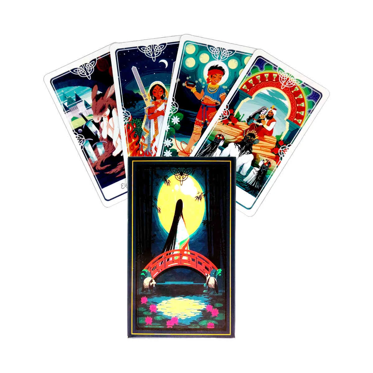 Cartes de Tarot divin et guide PDF, plate-forme de Divination, divertissement, fête, jeu de société, vente en gros, 78 feuilles/boîte