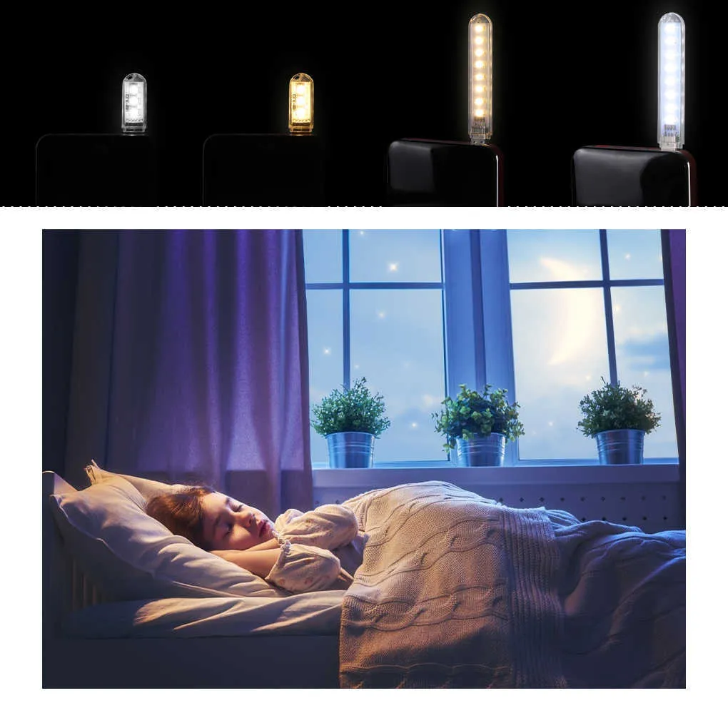 Mini Portable USB LED Book Lights DC5V Ultra Bright Reading Lamp 3leds 8leds Lights For Power Bank PC Laptop Notebook