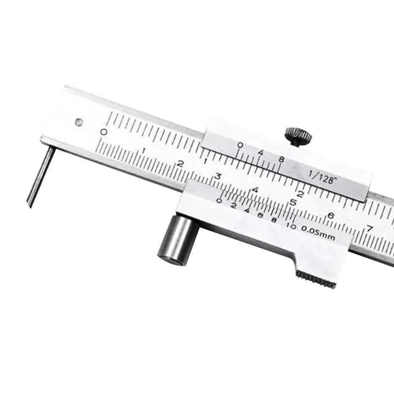 0-200mm Marking Vernier Caliper With Carbide Scriber needle Parallel Gauging Ruler Measuring Instrument Tool HX6C 210810