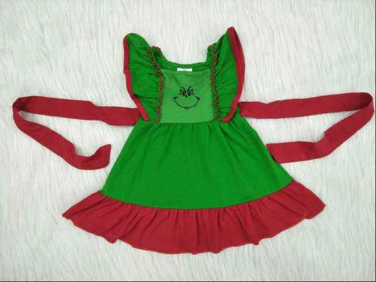 Cute cartoon ragazze indumenti da notte bambini Natale bambini ragazza abito pulsante bavero camicia da notte vendita calda bambini vestiti G1215