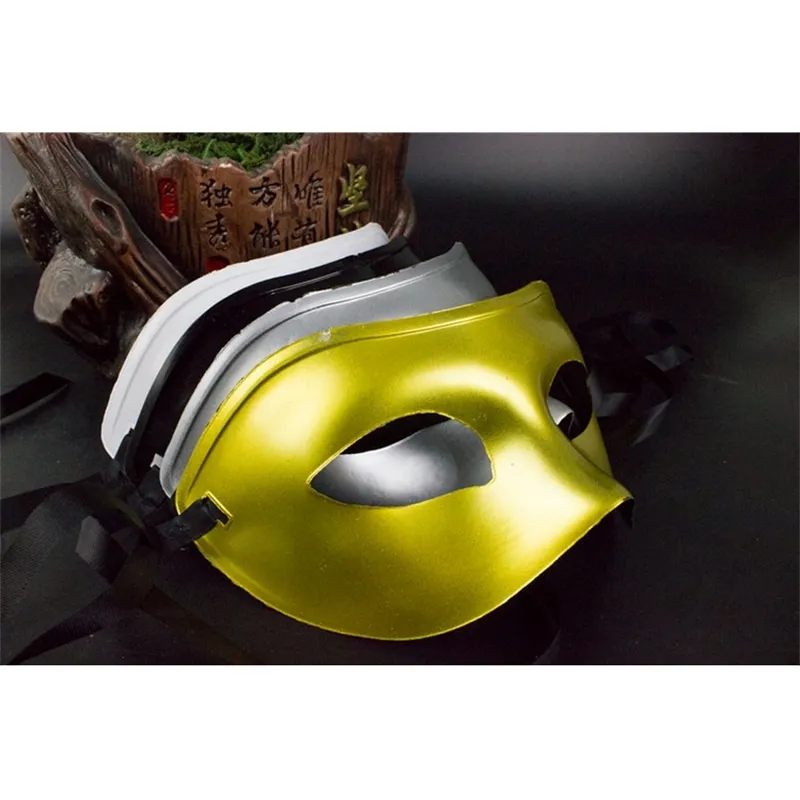 Men's Half Face Spray Painted Mask Gentleman Jazz Performance Ball Maskwhole 