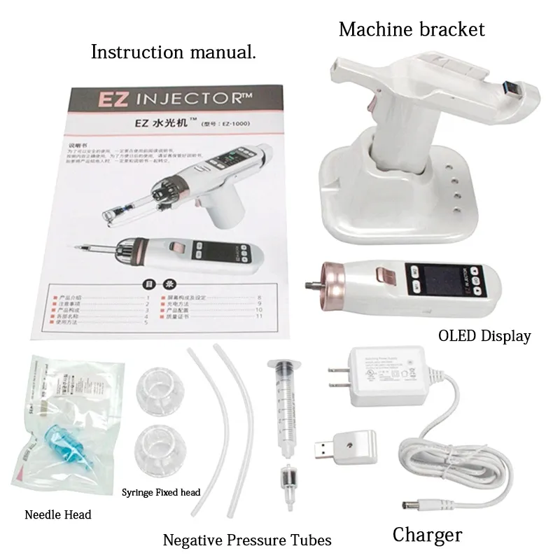 portable Oxygen Jet injection mesotherapy gun no needle mesogun injector meso therapy machine