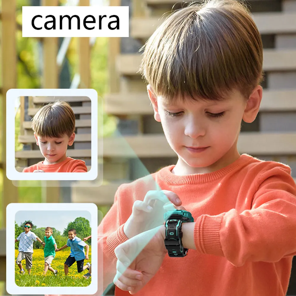 2021 Dzieci inteligentne zegarek do SOS Call Telefon zegarek Smartwatch Użyj karty SIM Waterproof Waterproof IP67 Prezent na iOS Android6722815